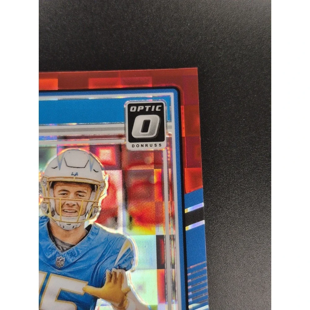 2024 Panini Donruss Rated Rookie Ladd McConkey #328 Red Pandora Prizm (RC)